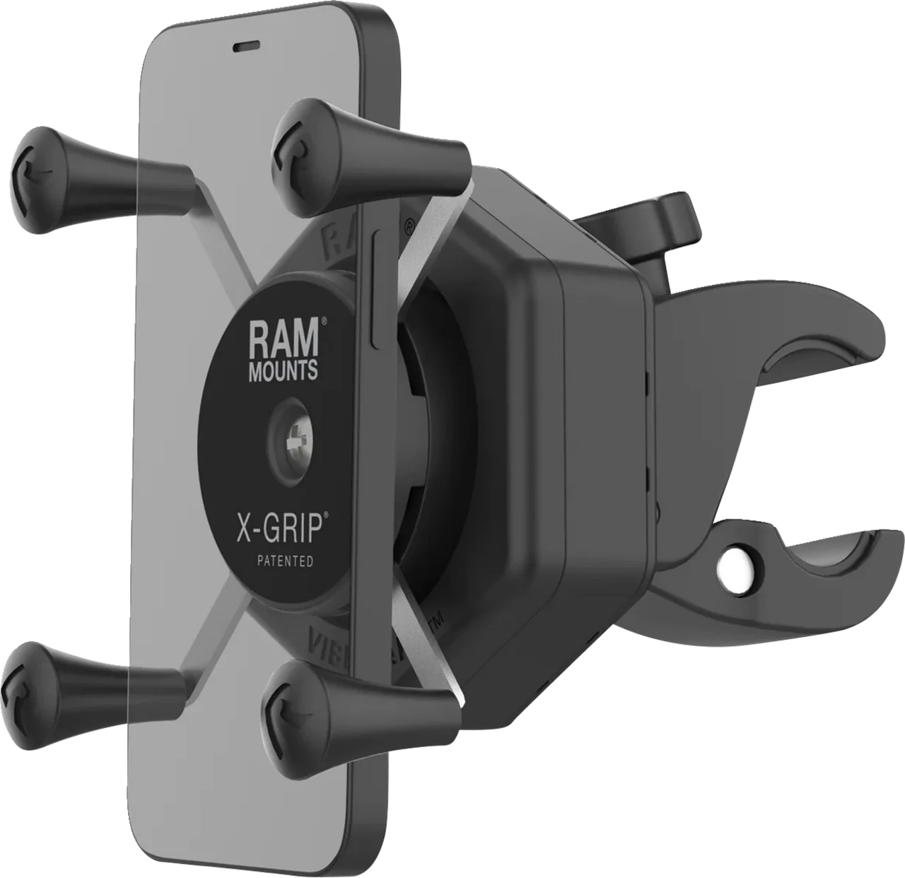 RAM Mounts X-Grip Phone Mount w/ Vibe Safe and Small Tough Claw