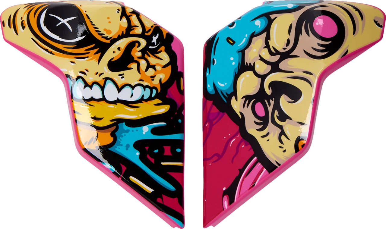 Icon Airflite Helmet Side Plates - Snack Attack - Pink