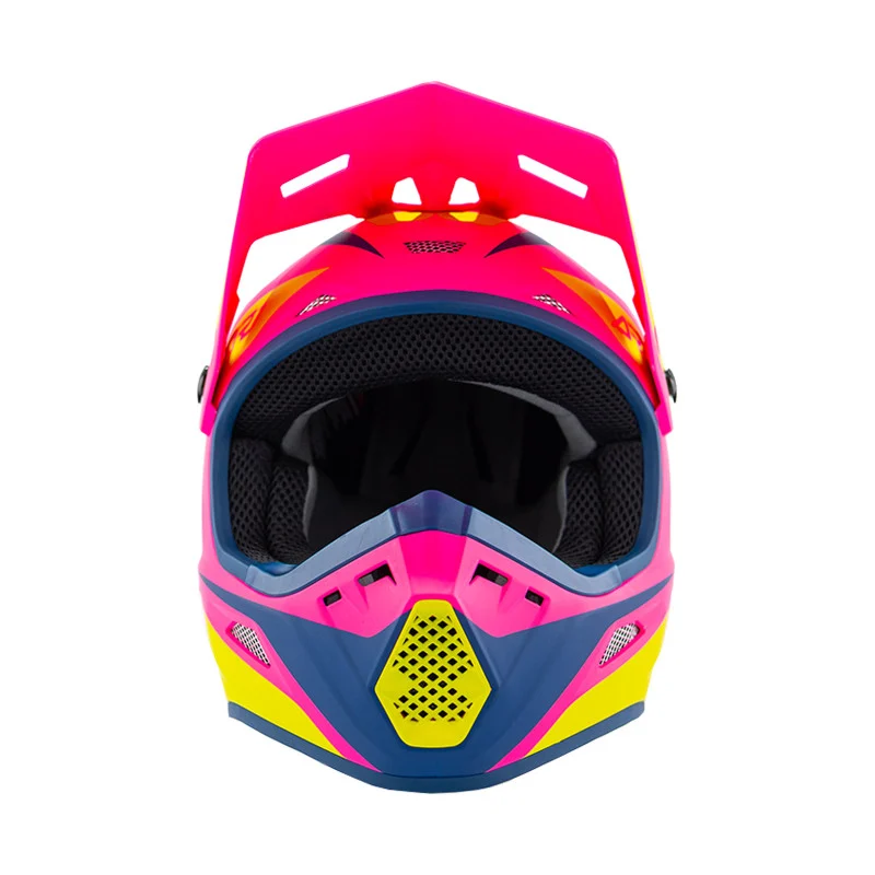 Answer 26 AR1 Mototown Helmet Matte Pink/Hyper Acid/Dark Blue - XL