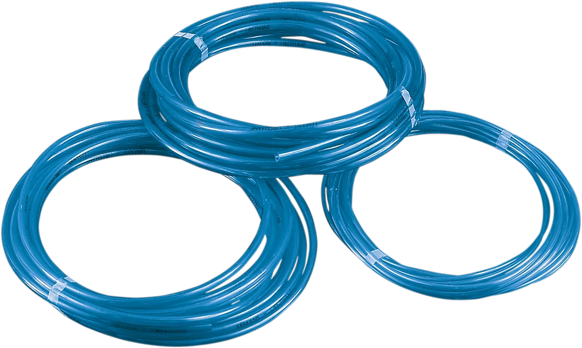 Parts Unlimited Blue Polyurethane Fuel Line - 1/16-inch ID - 25' Length