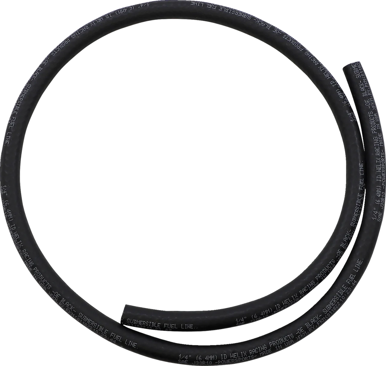 Helix Submersible Rubber Fuel Line - 30R - Black - 1/4-inch W x 3' L
