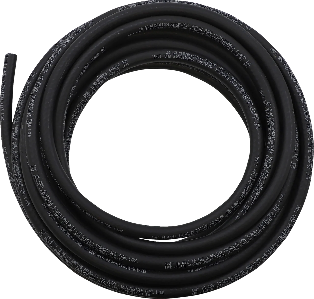 Helix Submersible Rubber Fuel Line - 30R - Black - 1/4-inch W x 25' L