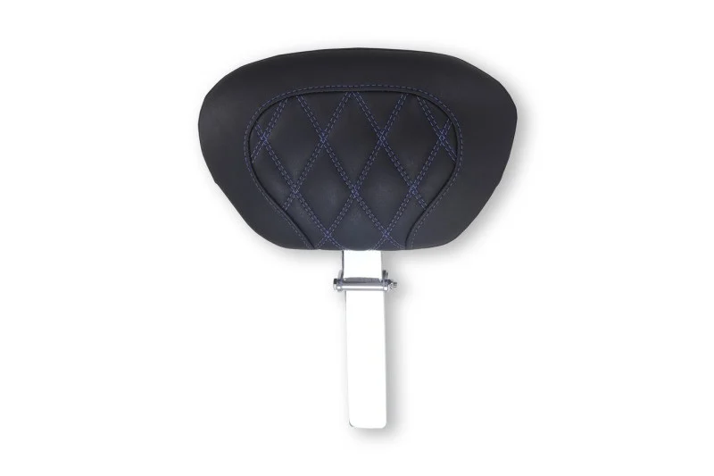Mustang 08-25 Harley FL Touring Rd King Sp, Rd Glide Ltd, Dble Diamond Driver Backrest - Black/SB - 89539SB