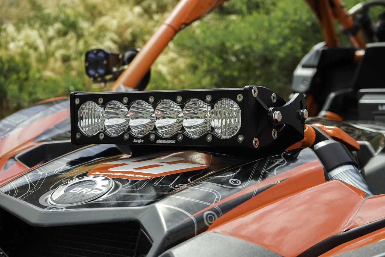 Baja Designs 10in OnX6+ Can-Am Maverick X3 Shock Mount Kit - Amber - 447120