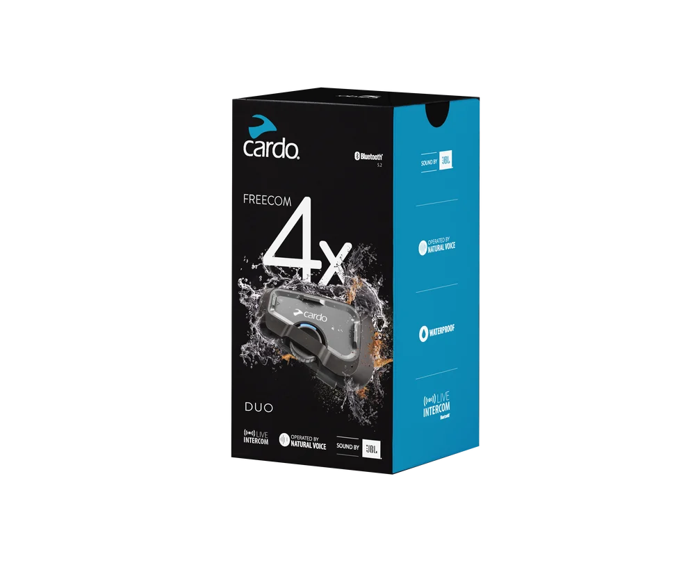 Cardo Freecom 4X Bluetooth Helmet Headset - Duo