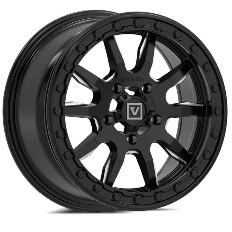 Valor V15 Satin Black Beadlock Wheel - 15x7 5/114.3 +45mm