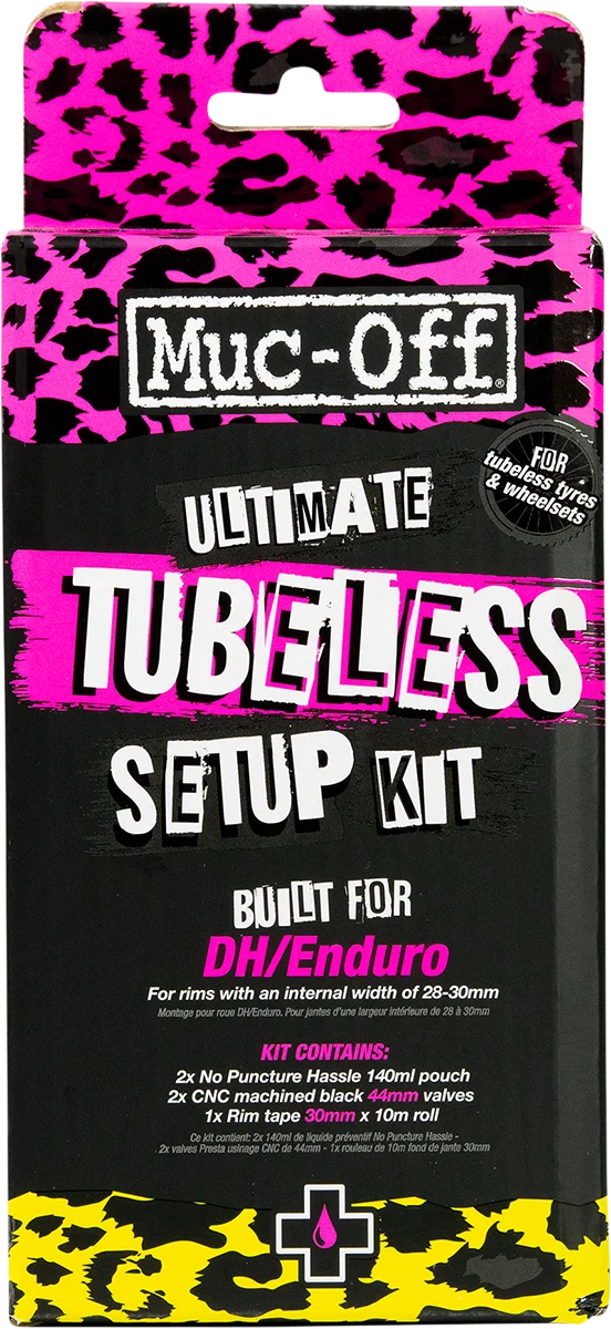 Muc-Off Ultimate Tubeless Setup Kit - Enduro/DH/Trail kit; 28mm - 30mm rim tape