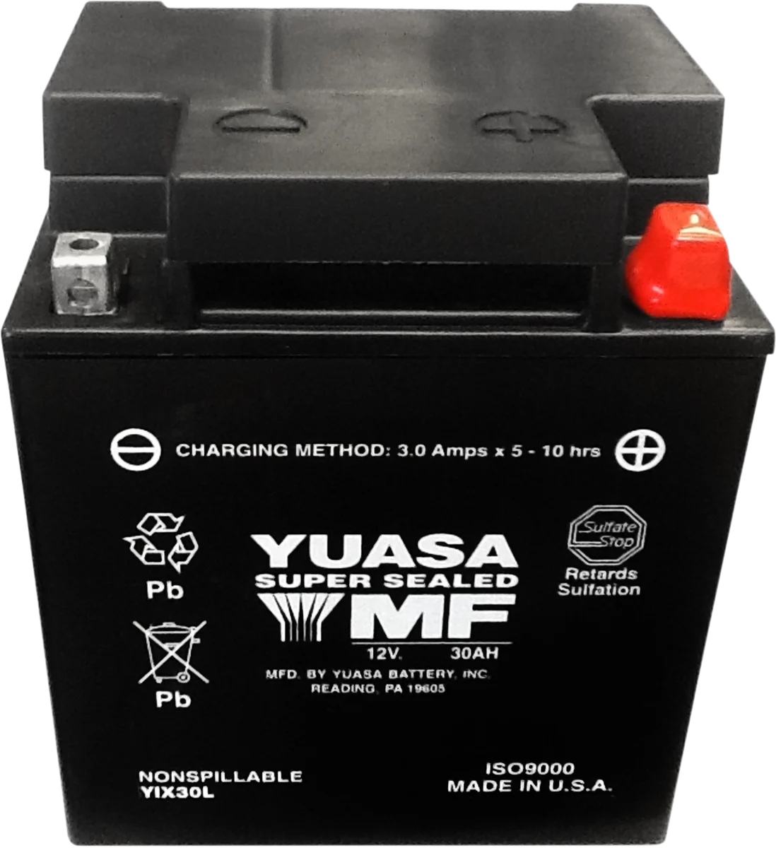 Yuasa AGM Maintenance-Free Battery - YIX30L-PW