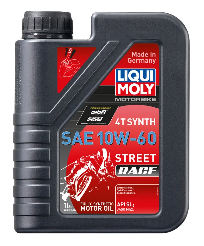 LIQUI MOLY 1L Motorbike 4T Synth SAE 10W60 Street Race - 20070