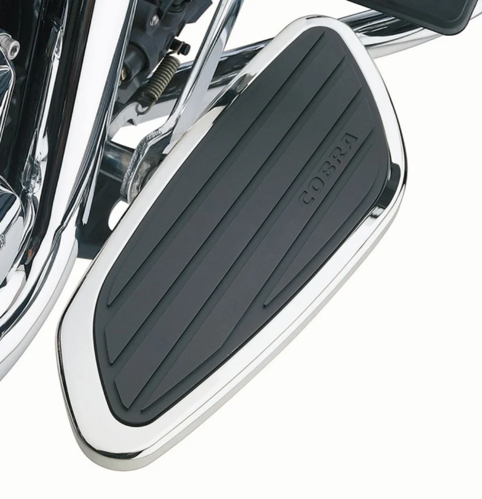 Cobra Swept Front Chrome Floorboards (06-4118)