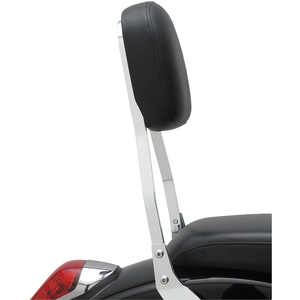 Cobra Square Standard 17" Chrome Sissy Bar Passenger Backrest (02-5265)