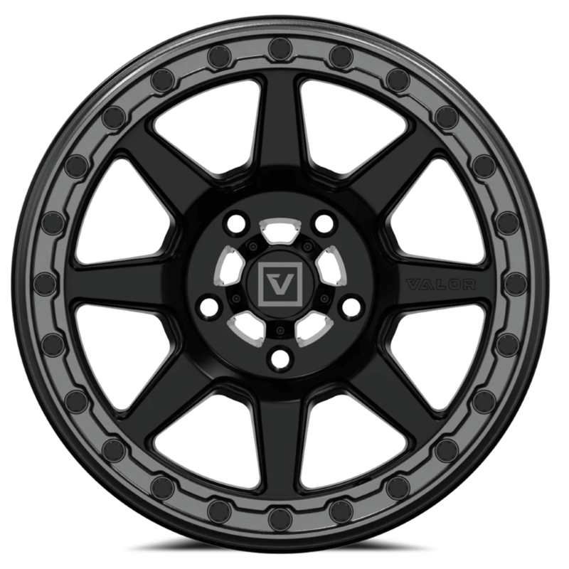 Valor V13 Satin Black Beadlock Wheel - 15x7