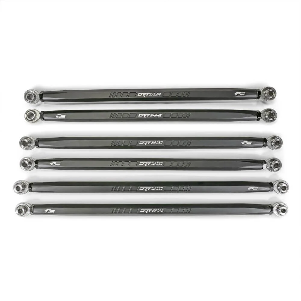 DRT Black Hex Bar Radius Rod Set - Can-Am Maverick R