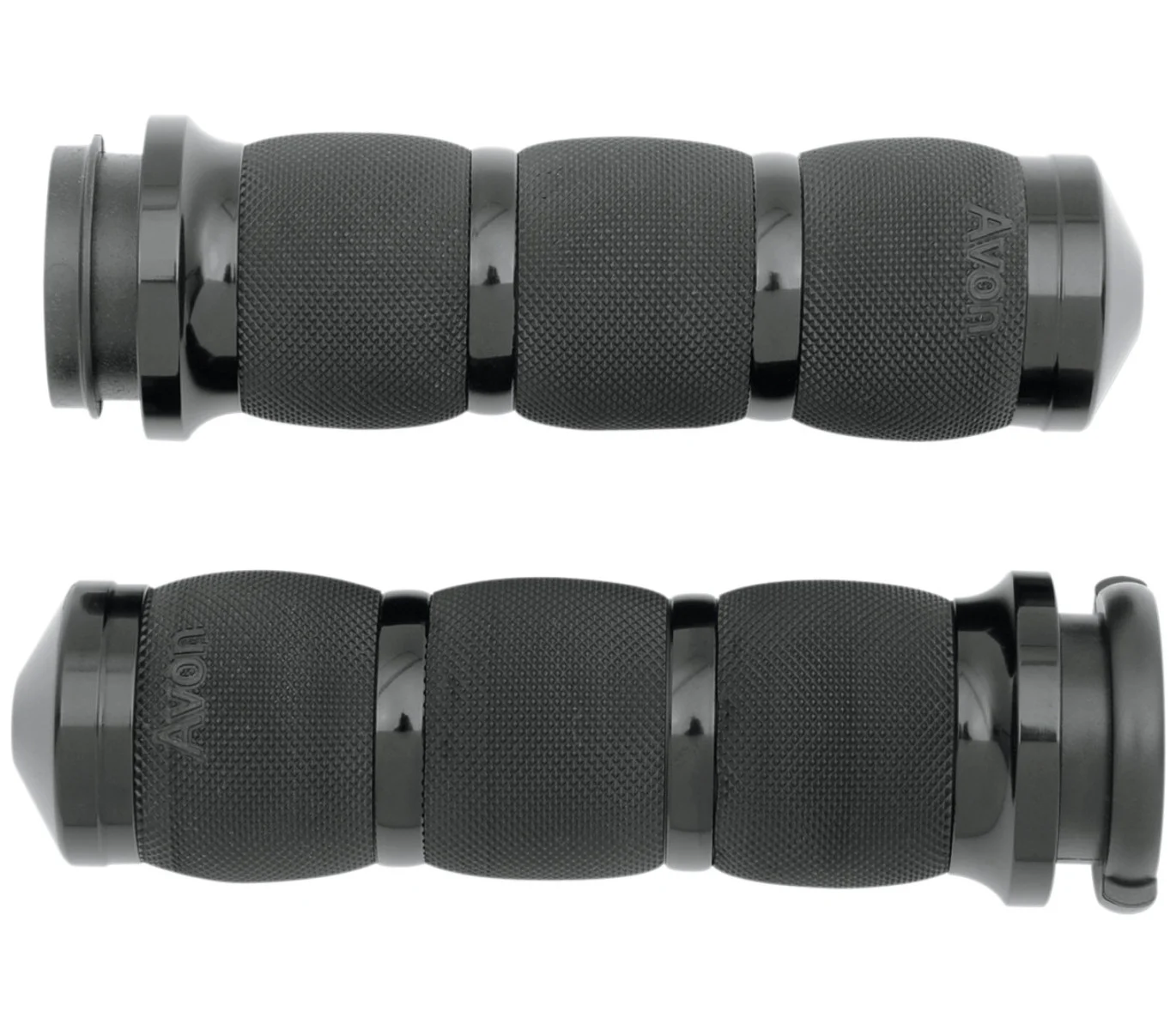 Avon Air Cush Black Grips 1" Bar w/Throttle by Wire (AIR-90-ANO-FLY)
