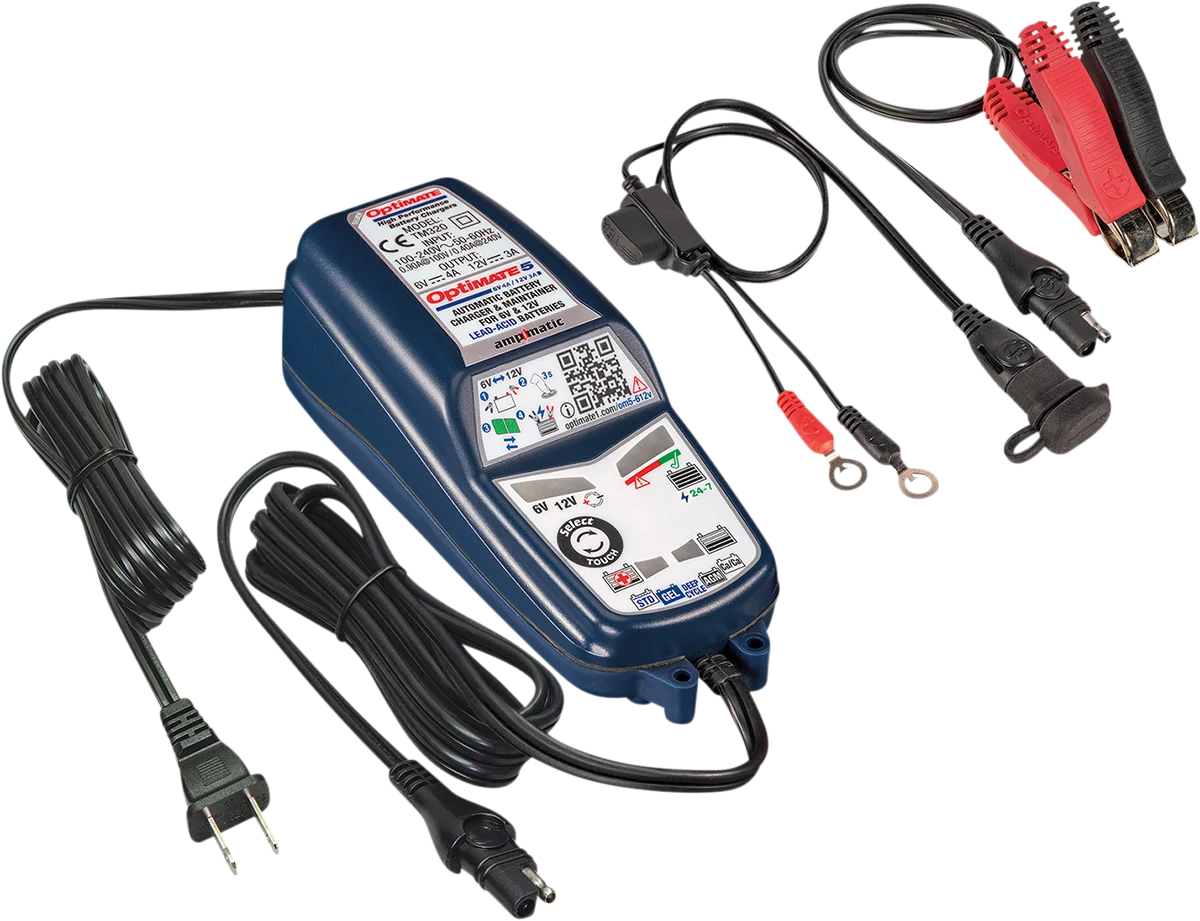 Tecmate Optimate 5 Select Silver Battery Charger
