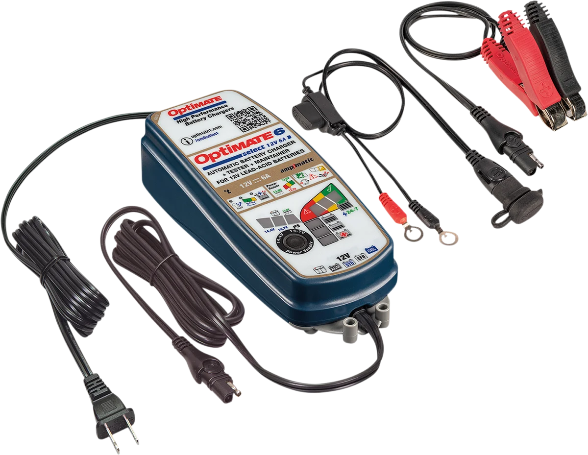 Tecmate Optimate 6 Select Gold Battery Charger