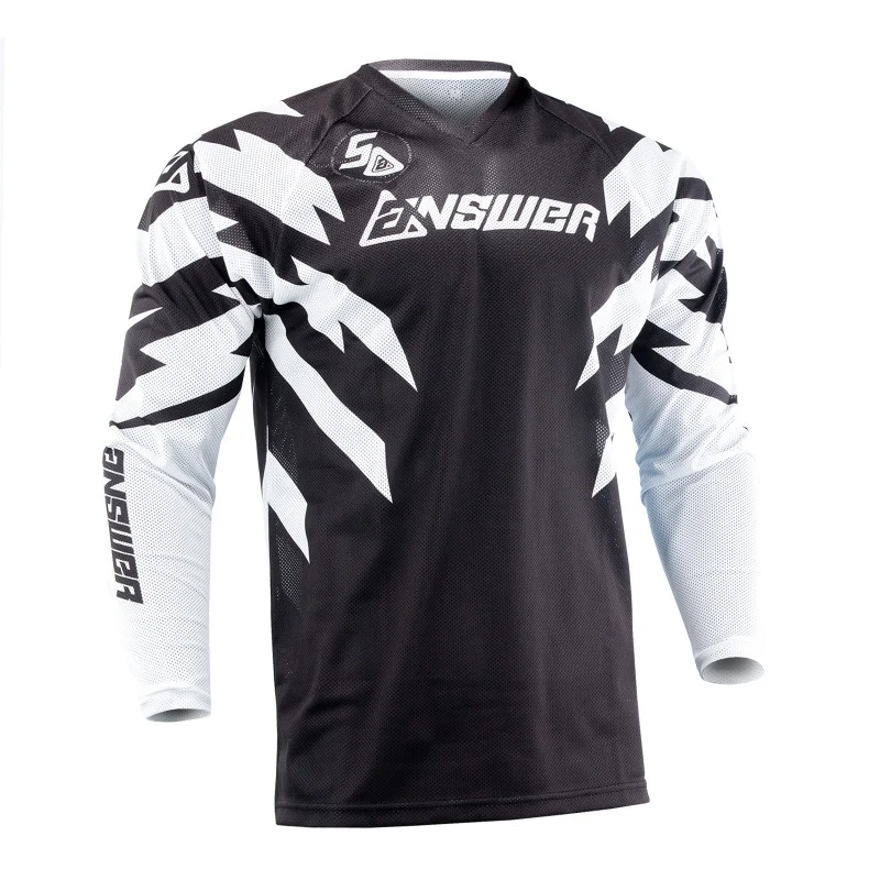 Answer 26 LE Syncron Rizz Vented Jersey Black/White/Cyan - XS