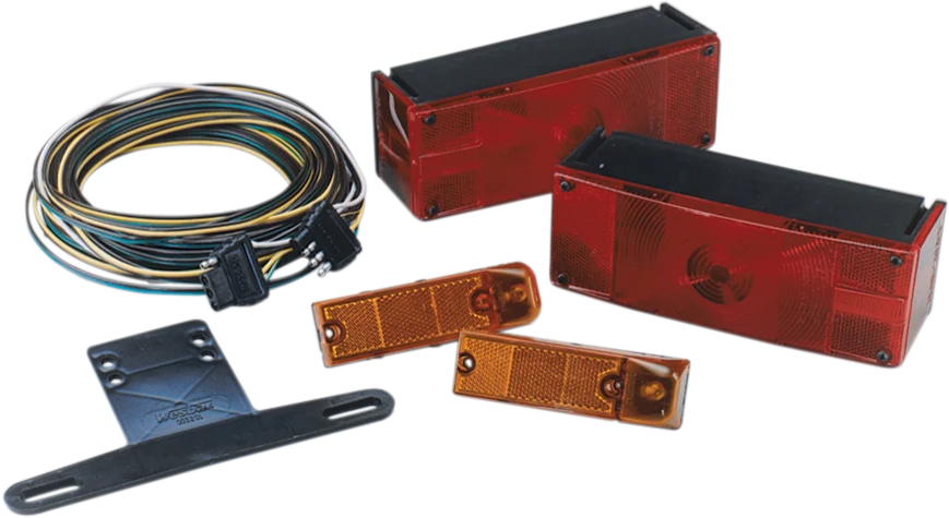Wesbar Waterproof Low-Profile Taillight Replacement Lens Set