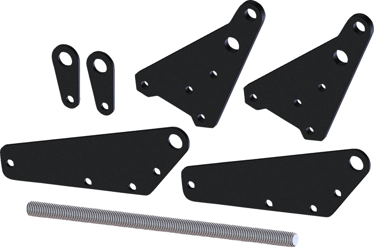 KFI Products SQ Push Tube Leveling Kit - Pro 2.0 +4 - UTV - Black