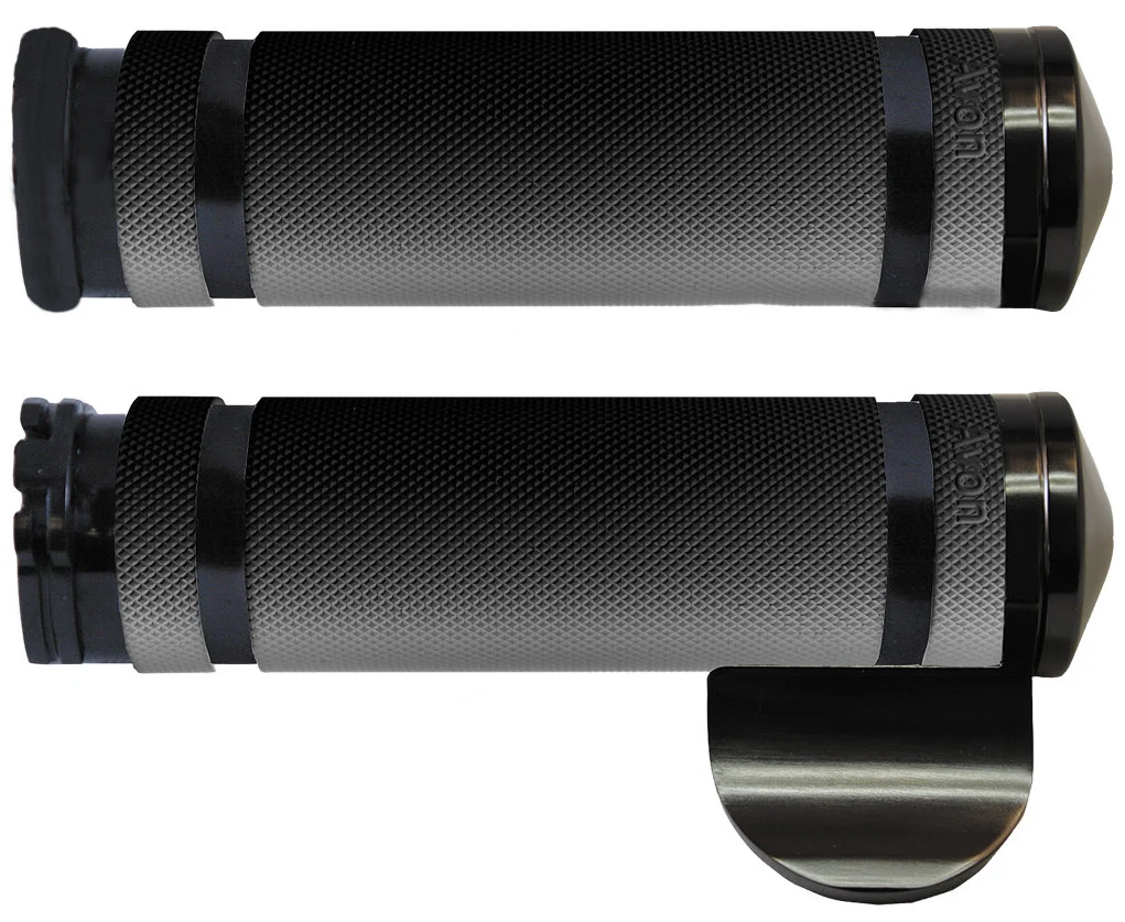 Avon Air-SS Black Handlebar Grips w/Throttle Assist (AIR-99-ANO-BOSS)