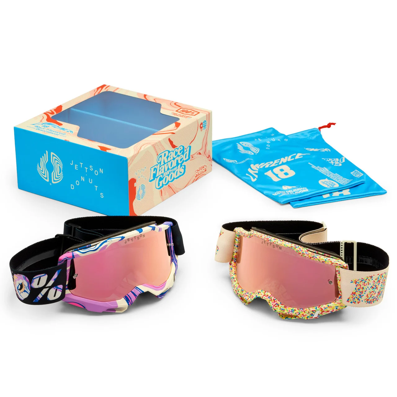 100% Jett Lawrence Armega Donut Goggle - 2-Pack
