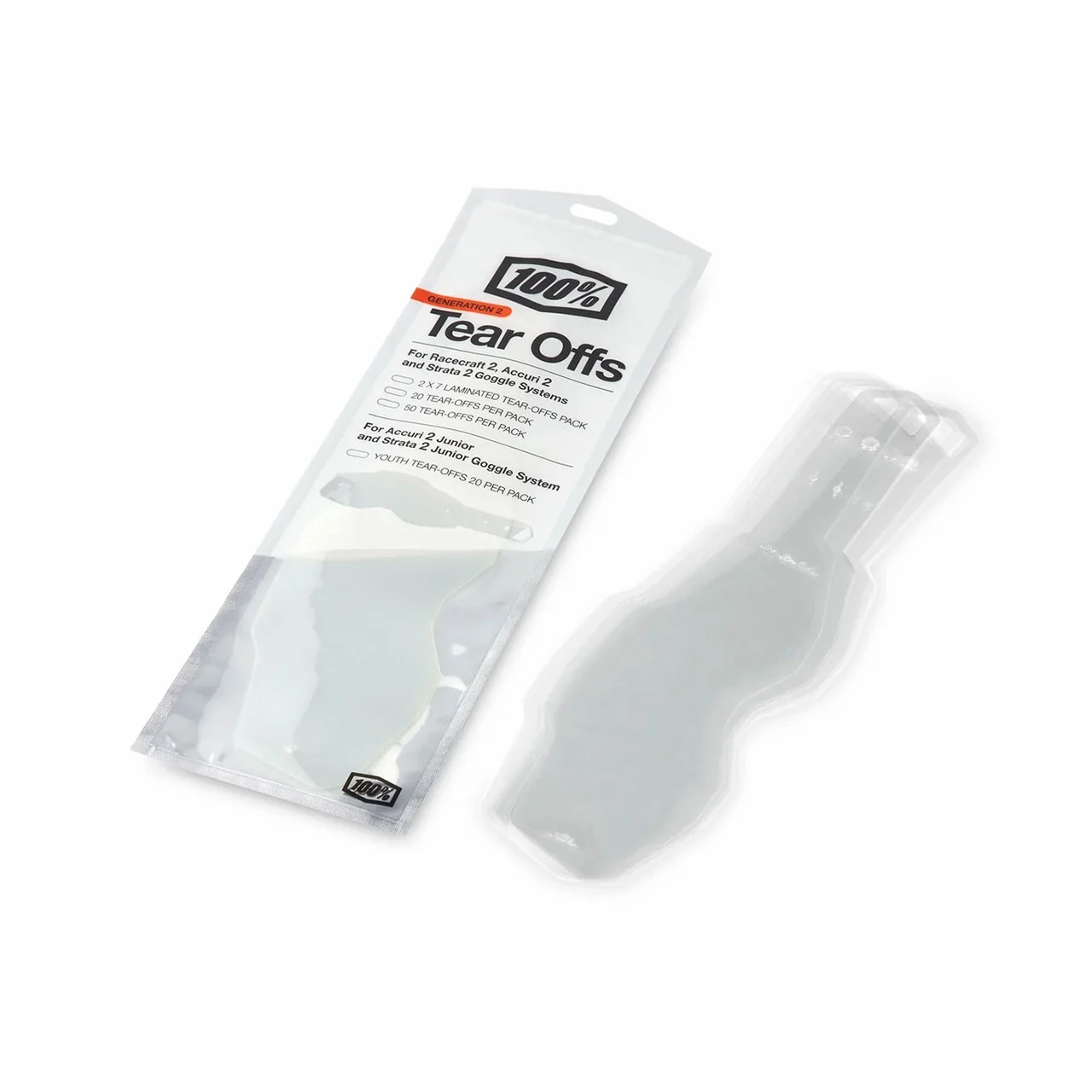 100% Junior Youth Standard Tear-Offs