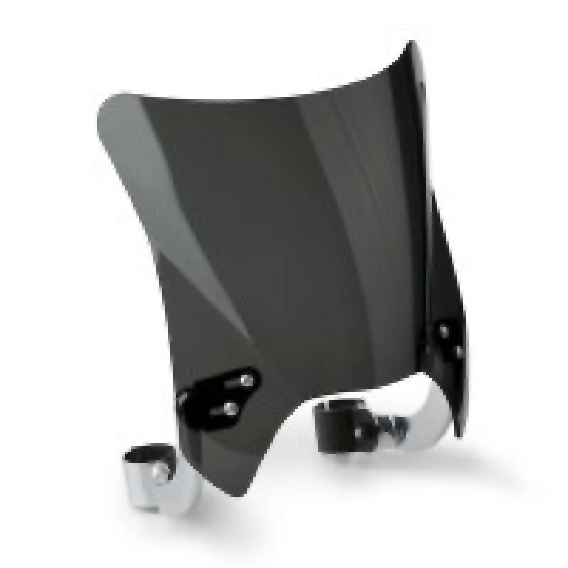National Cycle Fits 44-51 mm. O.D. Mohawk Black Hardware/Straight Bracket/Windshield-Dark Tint
