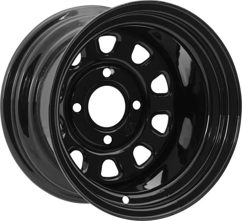 ITP Delta Steel 12x7 / 4/137 BP / 4+3 Offset Black Wheel