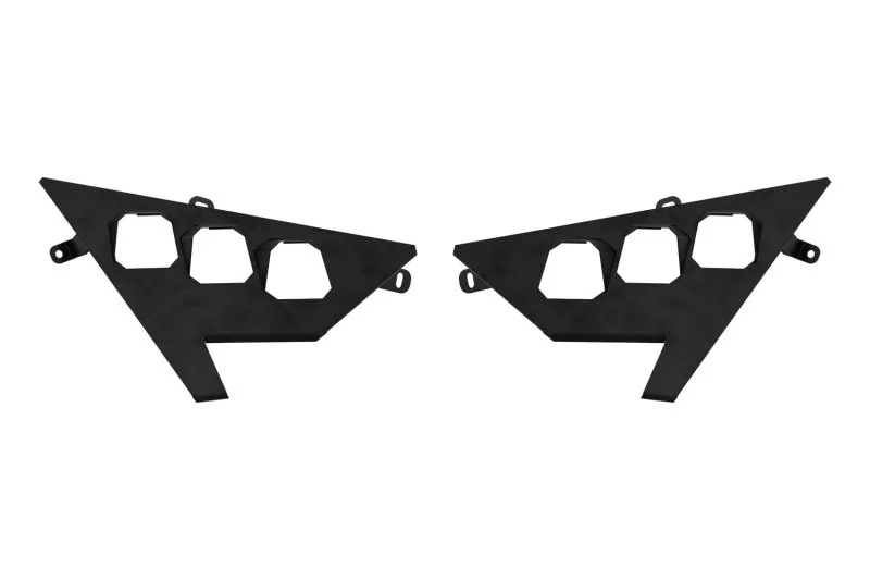 Diode Dynamics 20-Present Polaris RZR C1 Headlight Mounting Bracket Kit (Pair)