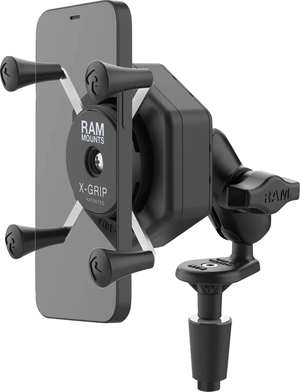 RAM Mounts X-Grip Phone Mount w/ Vibe-Safe & Fork Stem Base - Short