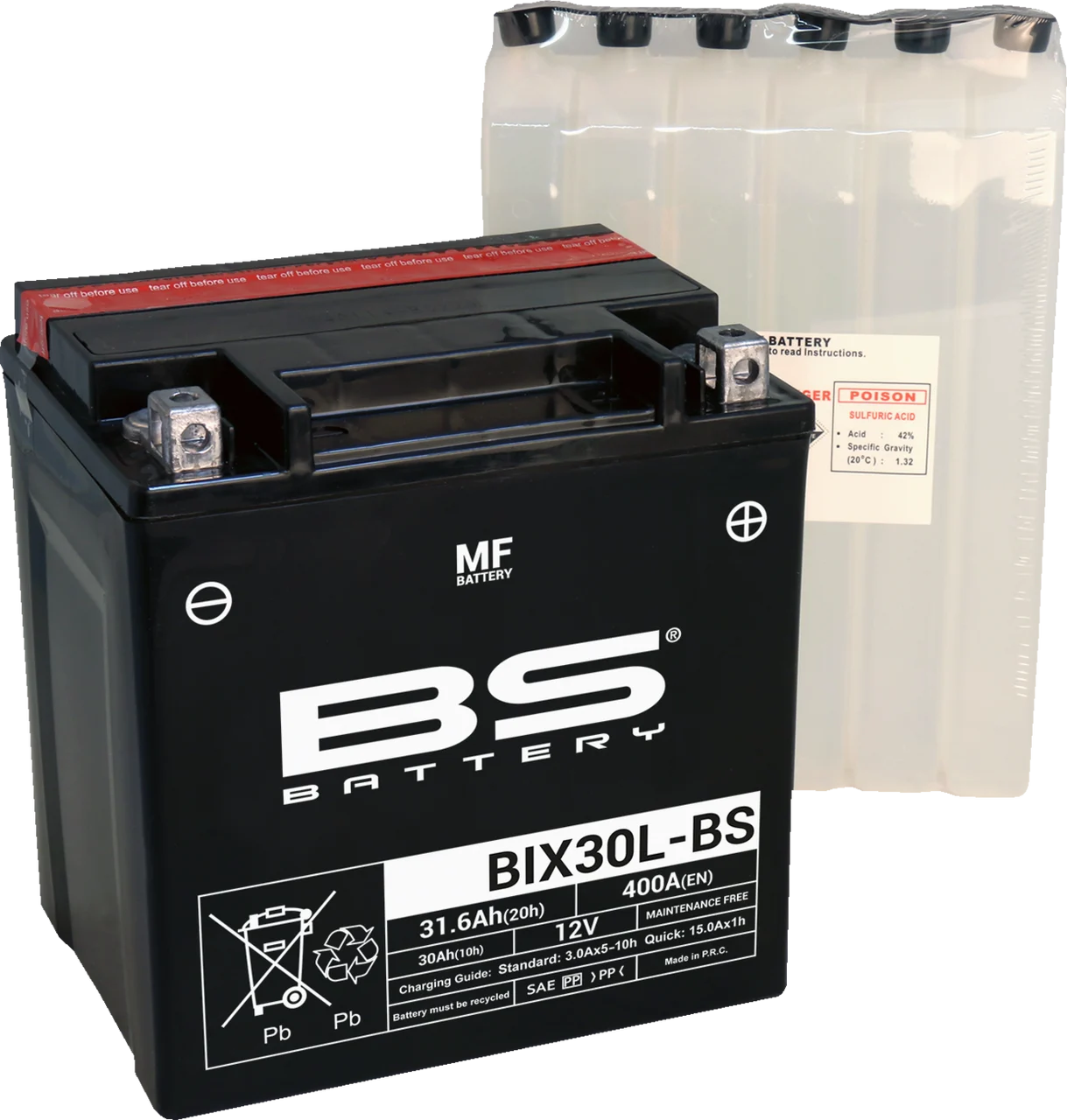 BS Battery Maintenance-Free Battery - BIX30L-BS (YIX)
