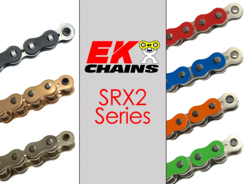 Vortex Racing EK 520 SRX2 Clip Master Semi Press 114 Links- Natural - 520SRX2-114