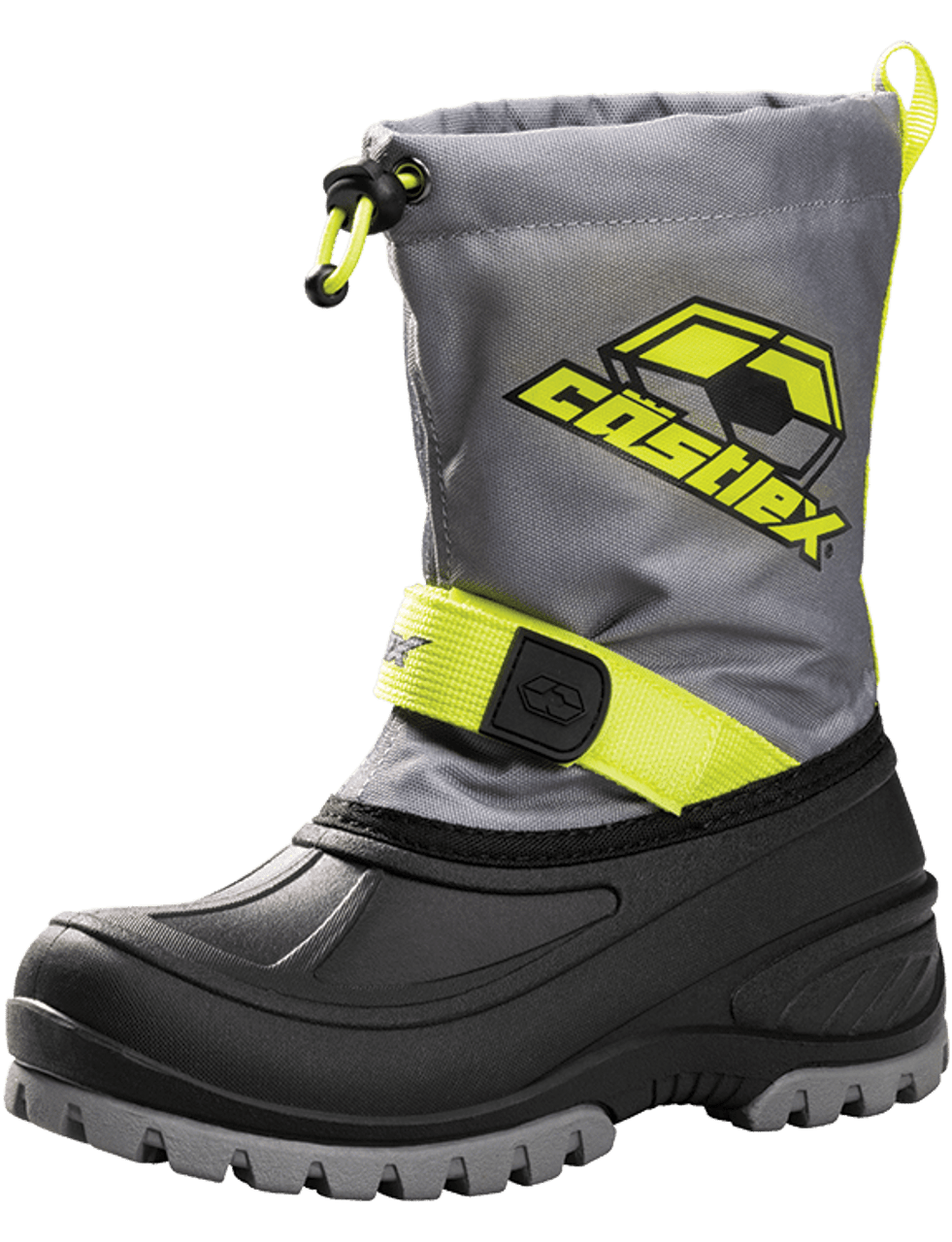 Castle X Snowmobile Child Element Boots - Child 11 - Hi-Viz Vellow