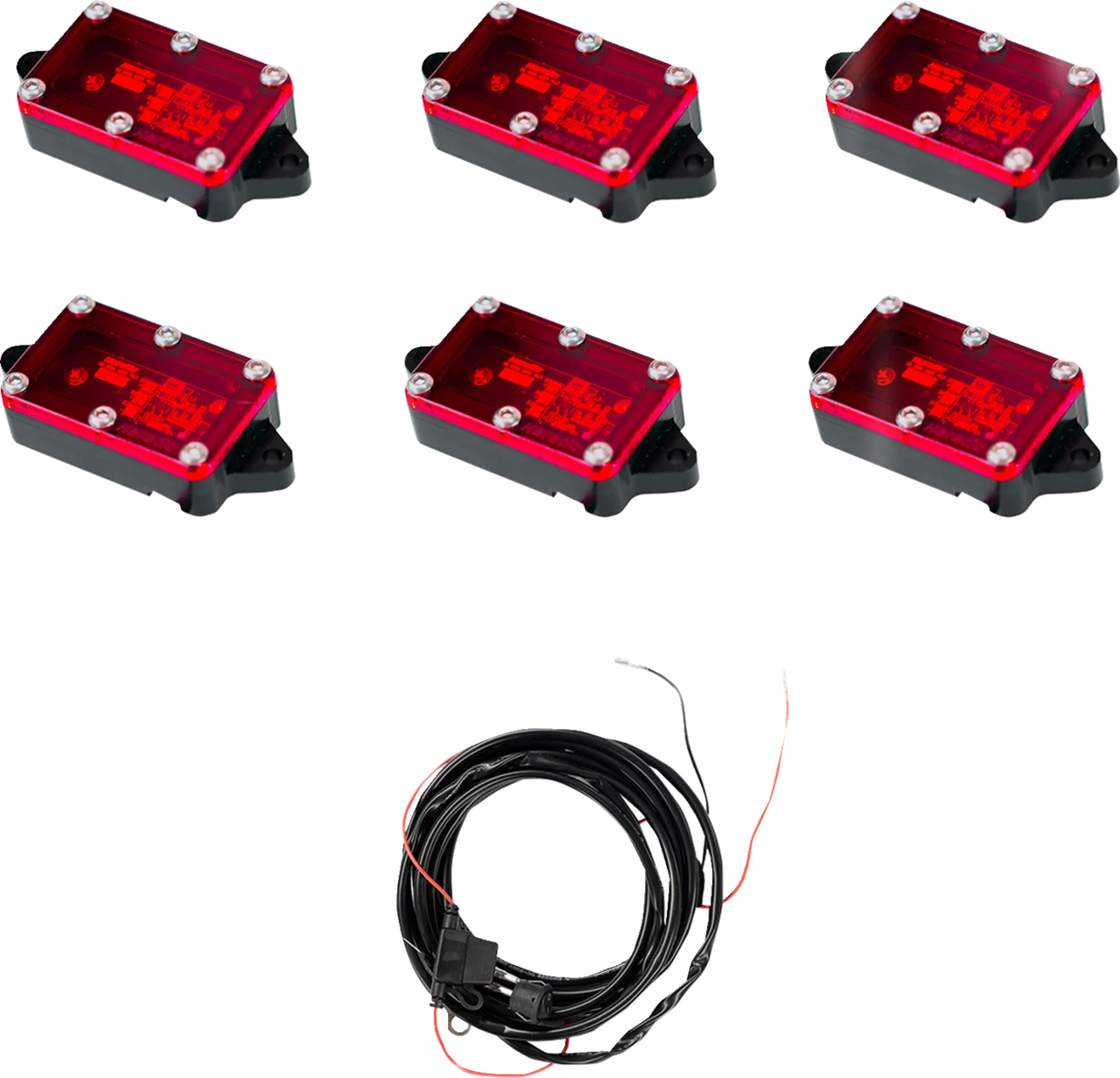 Heretic LED Rock Light - Red - 6 Pack
