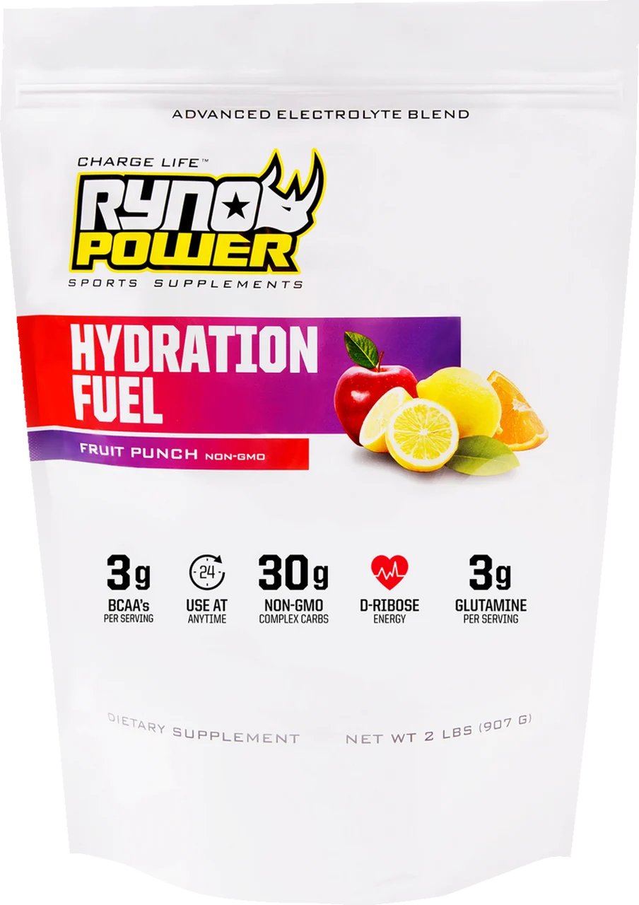 Ryno Power Hydration Fuel Electrolyte Drink Mix - Fruit Punch - 2 lb - 20 Servings
