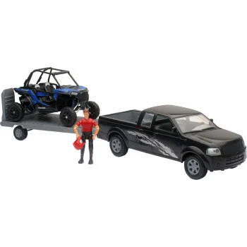 New Ray Toys Pick Up Truck With UTV Polaris RZR XP1000