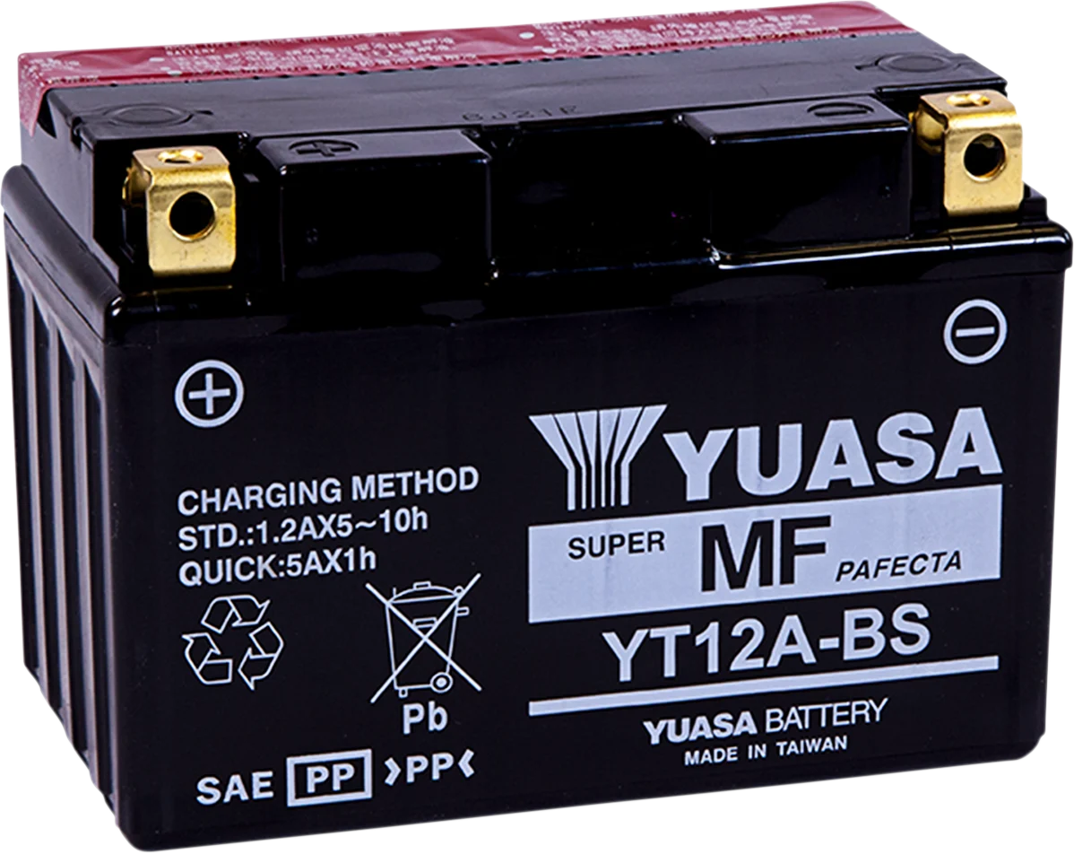 Yuasa AGM Maintenance-Free Battery - YT12A-BS - .49 L