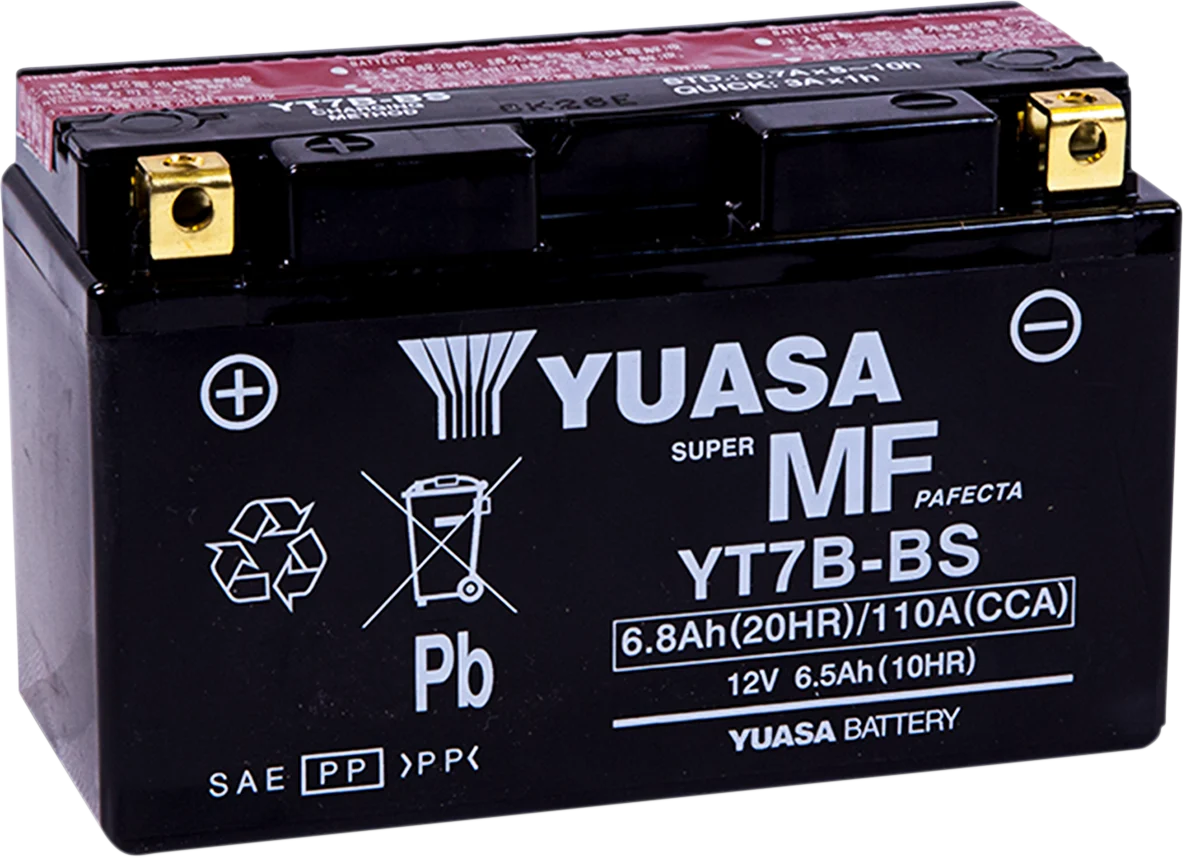 Yuasa AGM Maintenance-Free Battery - YT7B-BS - .30 L