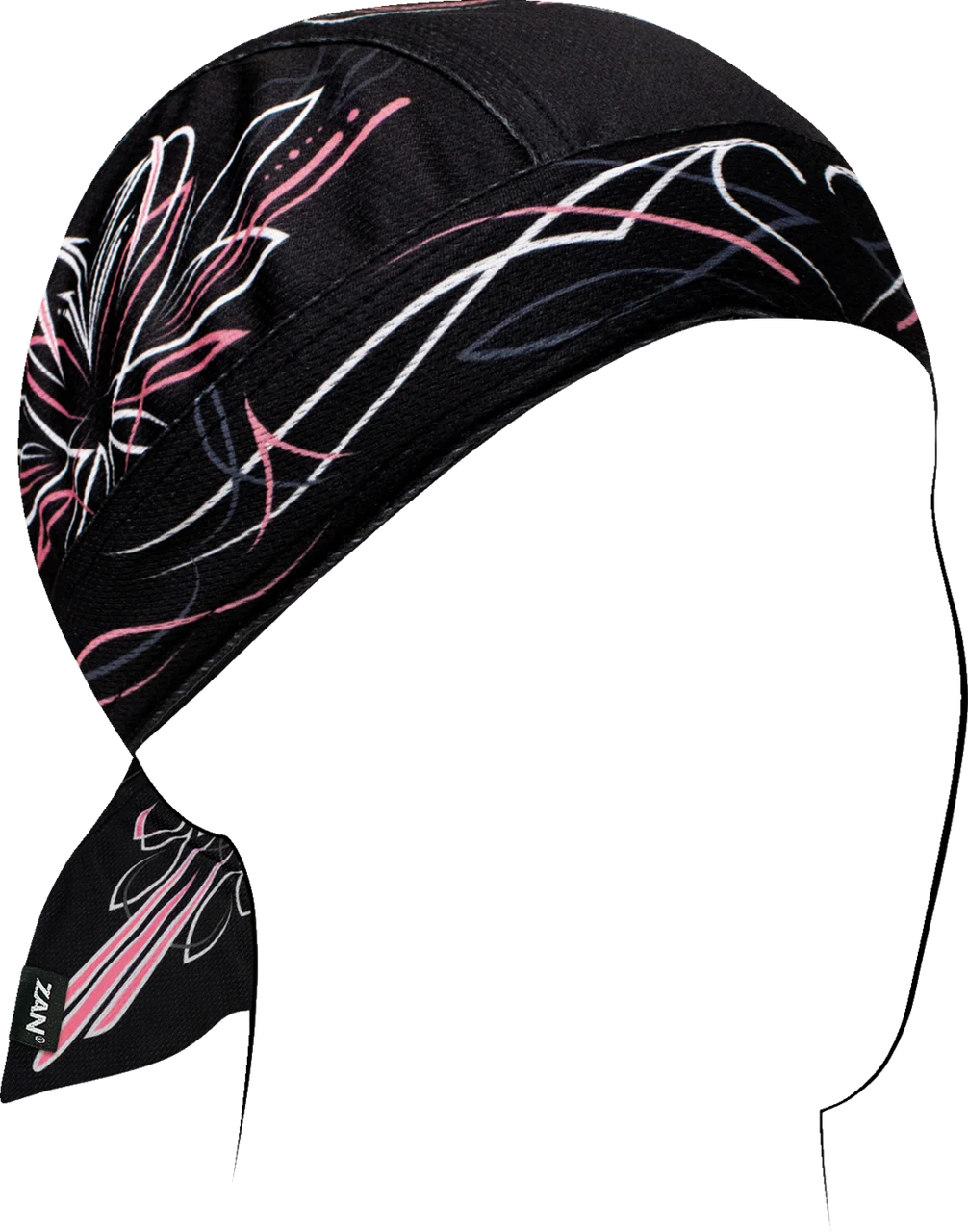 ZAN HeadGear Flydanna Micromesh Headwrap - Pinstripe Heart