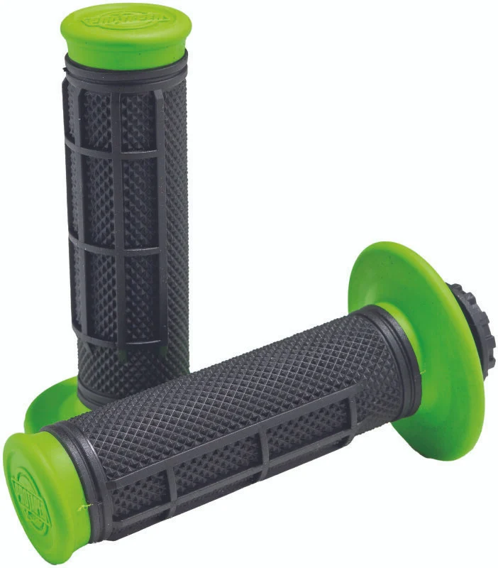 ProTaper Pro Series Clamp On 1/2 Waffle Green/Black - 023356