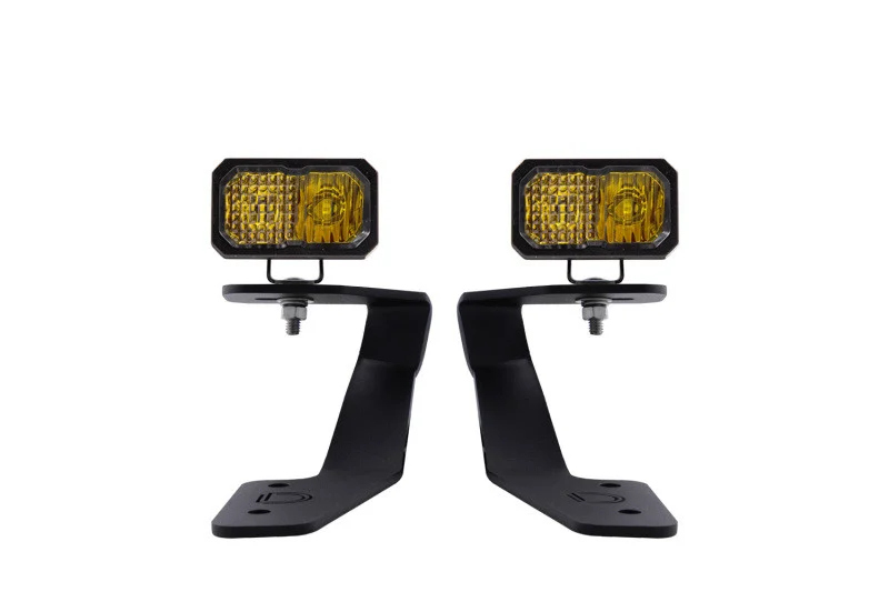Diode Dynamics 18-21 Subaru Crosstrek Stage Series 2in LED Ditch Light Kit - Yellow Pro Combo