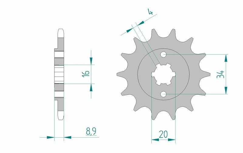 AFAM Steel Standard Front Sprocket 21300 - 520