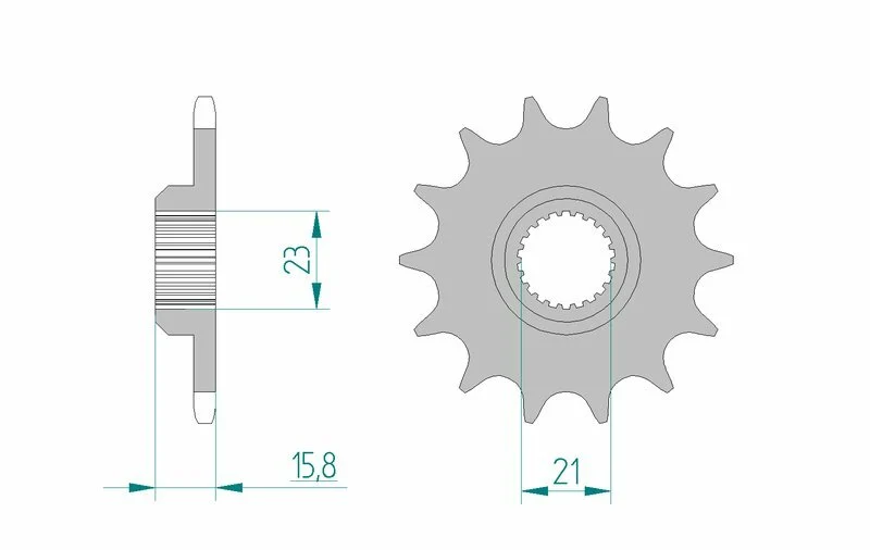AFAM Steel Standard Front Sprocket 21504 - 520