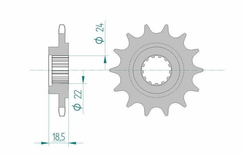 AFAM Steel Standard Front Sprocket 24603 - 520