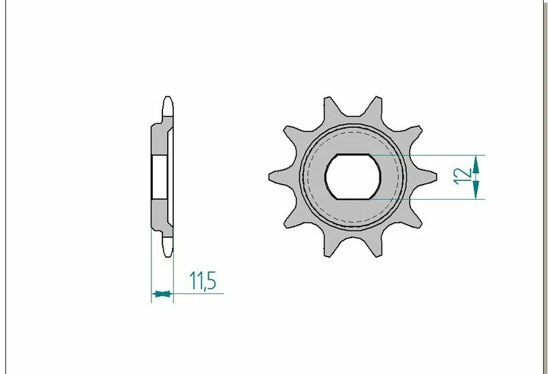 AFAM Steel Standard Front Sprocket 94123 - 420