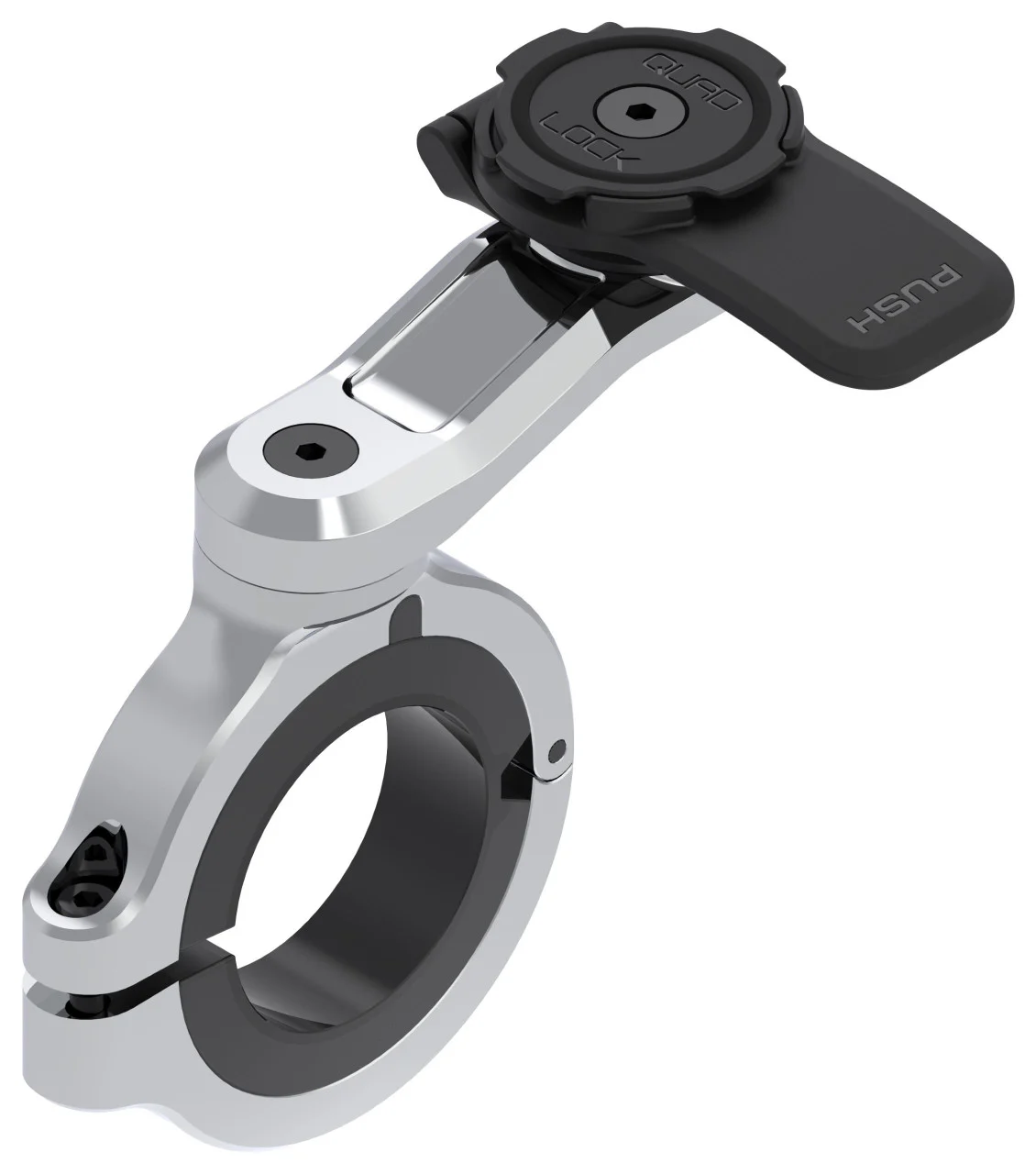 Quad Lock Motorcycle Handlebar Mount Pro Chrome - Large