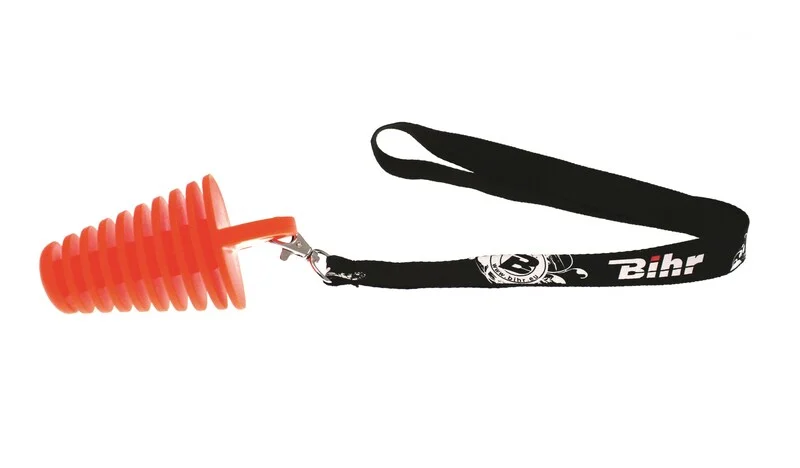 Bihr Exhaust Plug 4 Stroke Orange Ø33 to 61mm