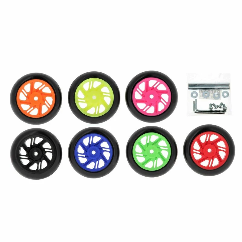 Bihr Home Track Paddock Stand Wheels 4 pieces Black