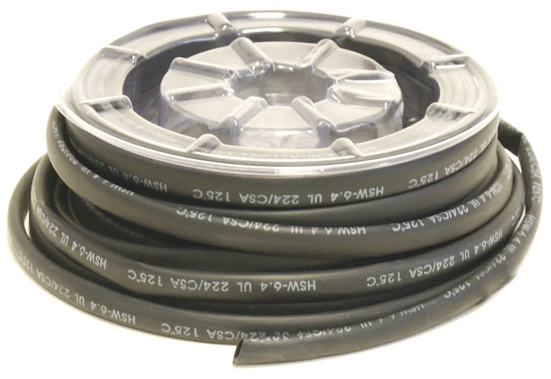 Bihr Reel of Heat-Shrinkable Tubing Black Ø12,7mm 8m