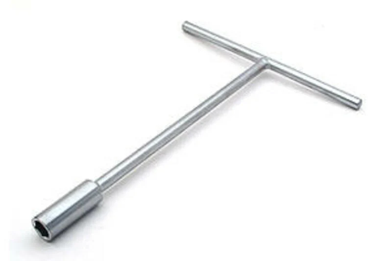 Bihr T-Handle Socket Key 14mm Satin Chrome